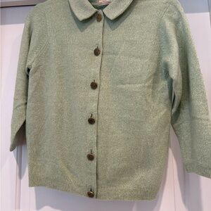 Ballantyne Mint Cashmere Sweater and Skirt